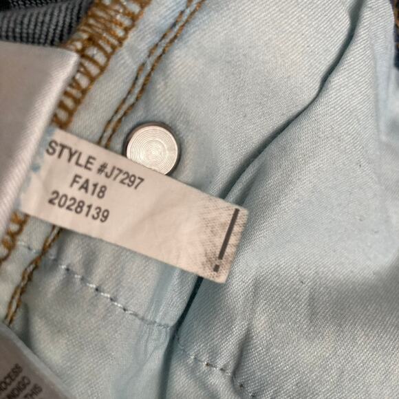 J. Crew Dark Wash Curvy Toothpick Raw Hem Jeans - Denim - 30 - Picture 11 of 12